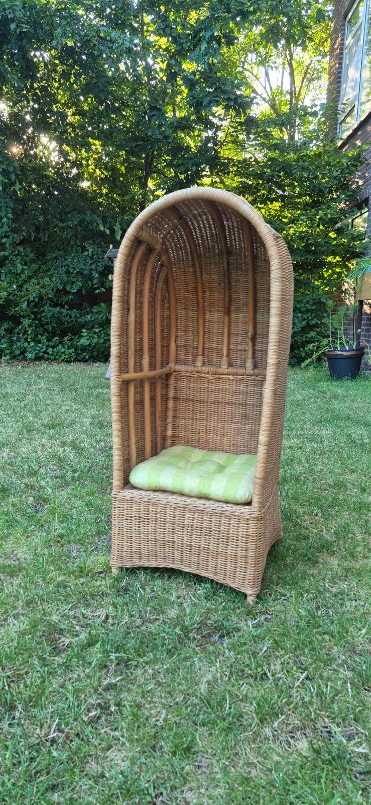 Rieten strandstoeltje voor kinderen - Retro item, Ophalen