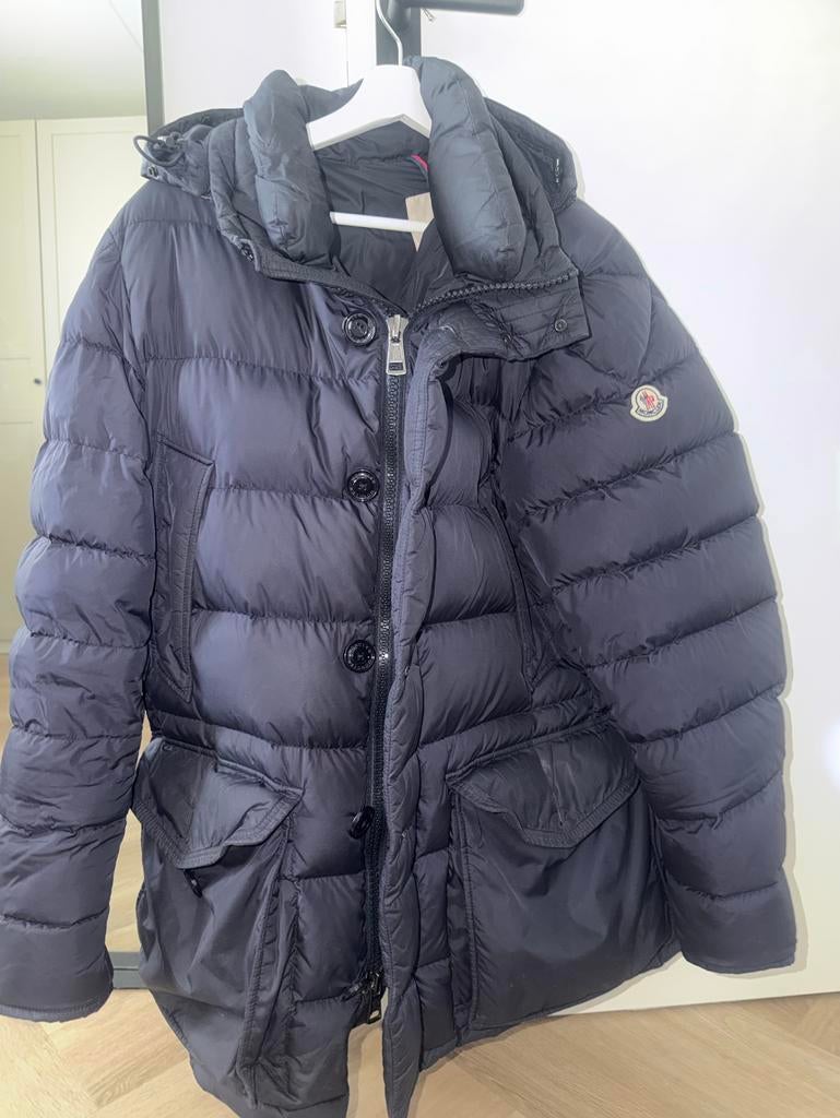 Originele Moncler heren winterjas - Maat 6, Ophalen of Verzenden, Gedragen, Overige maten, Zwart