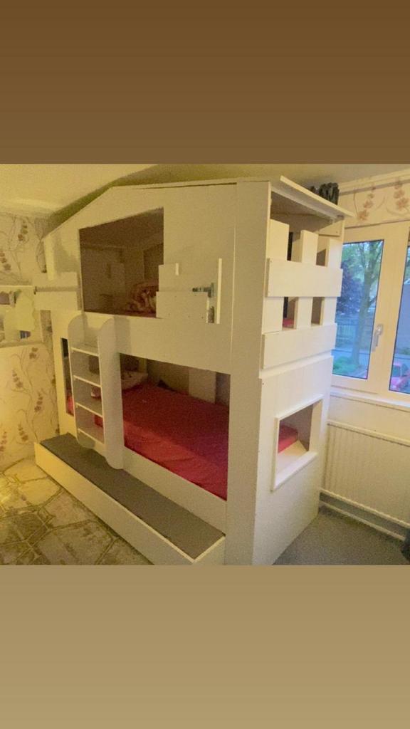 Mooi drie personen bed, Ophalen of Verzenden, Nieuw, Hoogslaper
