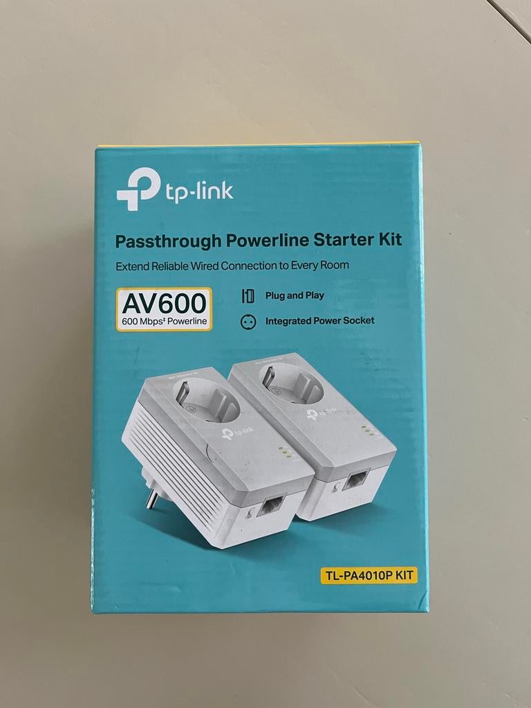 TP-Link TL-PA4010P KIT AV600 Powerline Starter Kit, Ophalen of Verzenden, Zo goed als nieuw