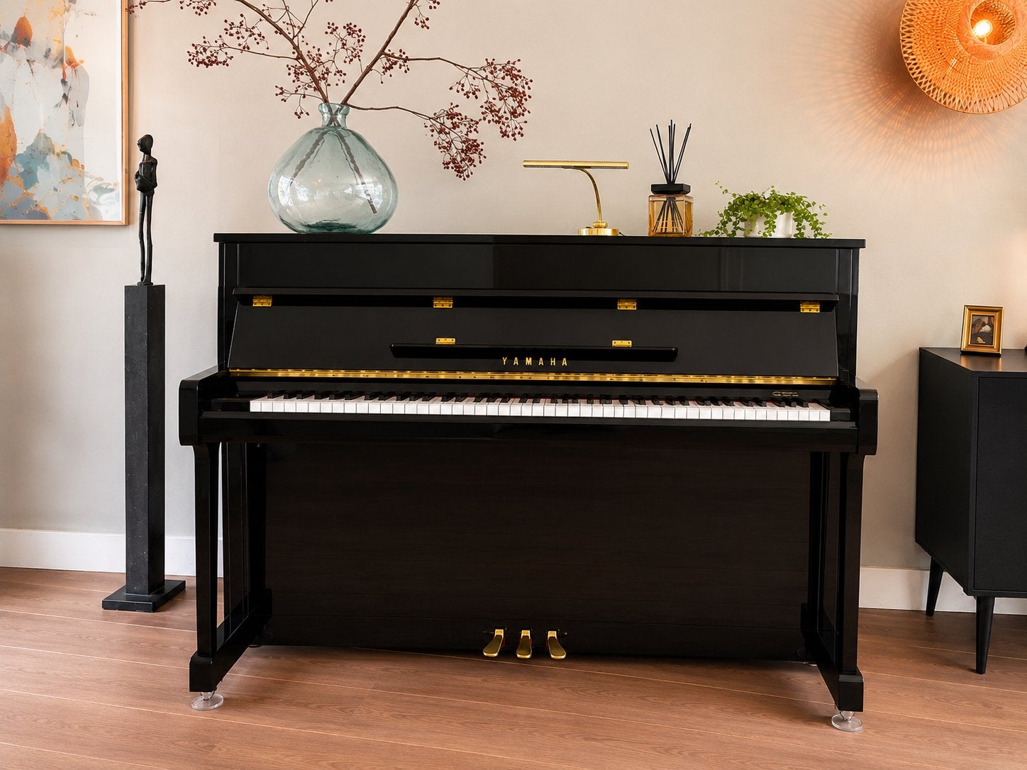 Yamaha b2 SC2 Silent Piano zwart 2021 In zeer goede staat, Ophalen, Zo goed als nieuw, Zwart, Hoogglans