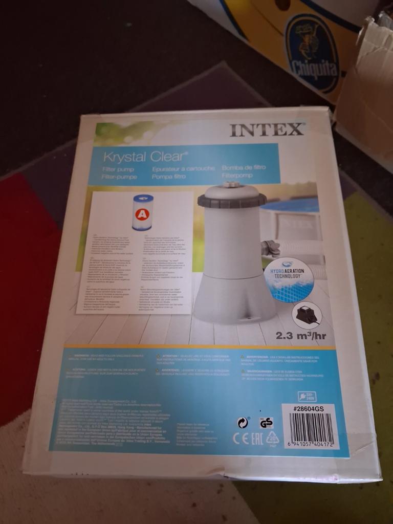 Intex Krystal Clear filterpomp met 3 filterpatronen, Tuin en Terras, Zwembad-toebehoren, Ophalen of Verzenden