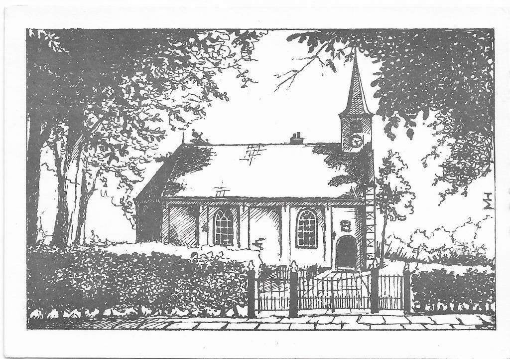 AK Nieuwehorne - Ned. Herv. Kerk, Verzenden, 1960 tot 1980, Ongelopen, Friesland