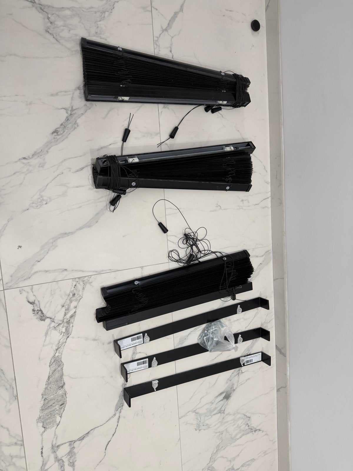 Aluminium jaloezieën 68x218 cm en 70x218 cm, Overige merken, Zwart, Metaal, Nieuw