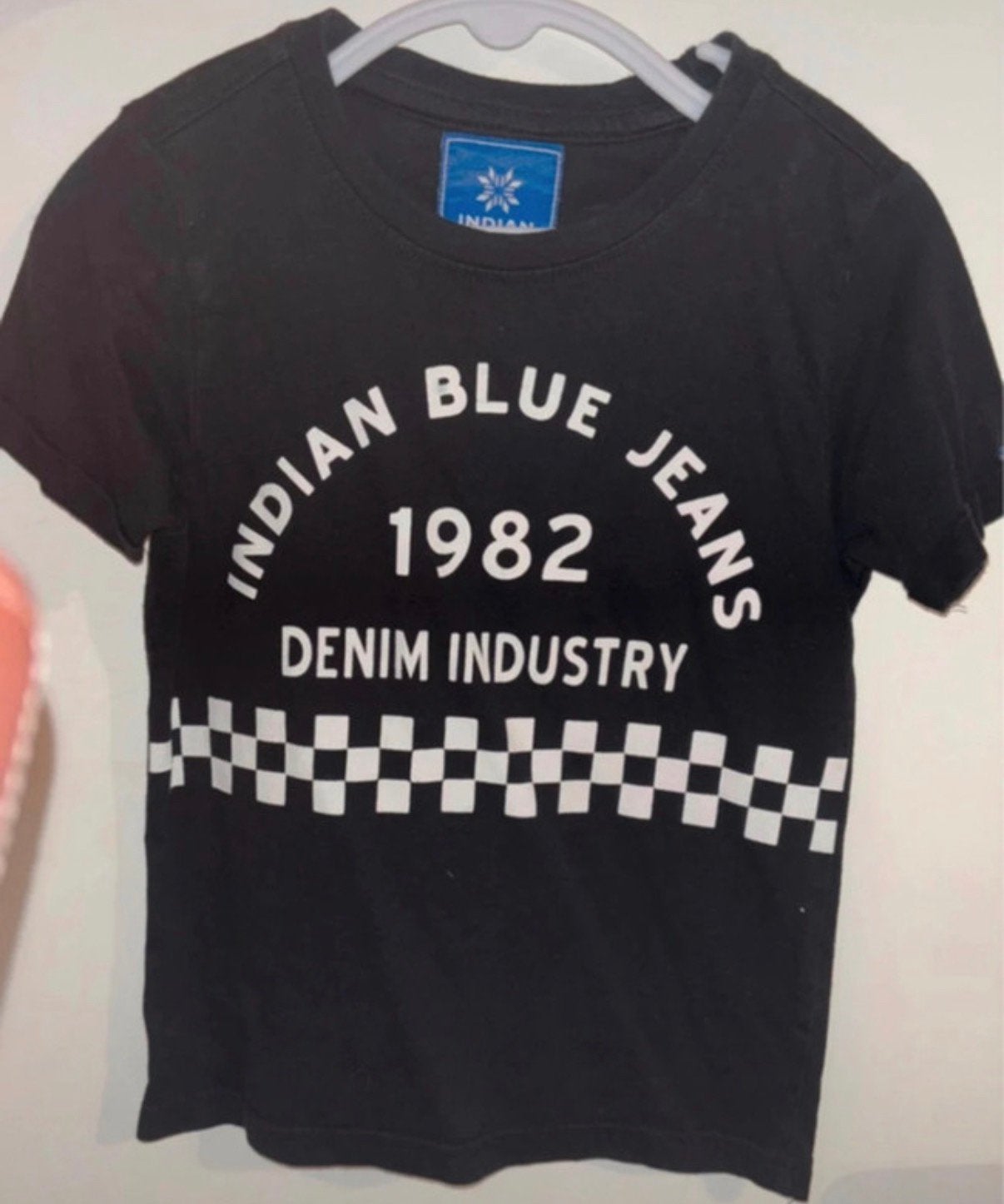 Indian blue jeans tahirt zwart wit maat 104/110, Ophalen of Verzenden, Zo goed als nieuw