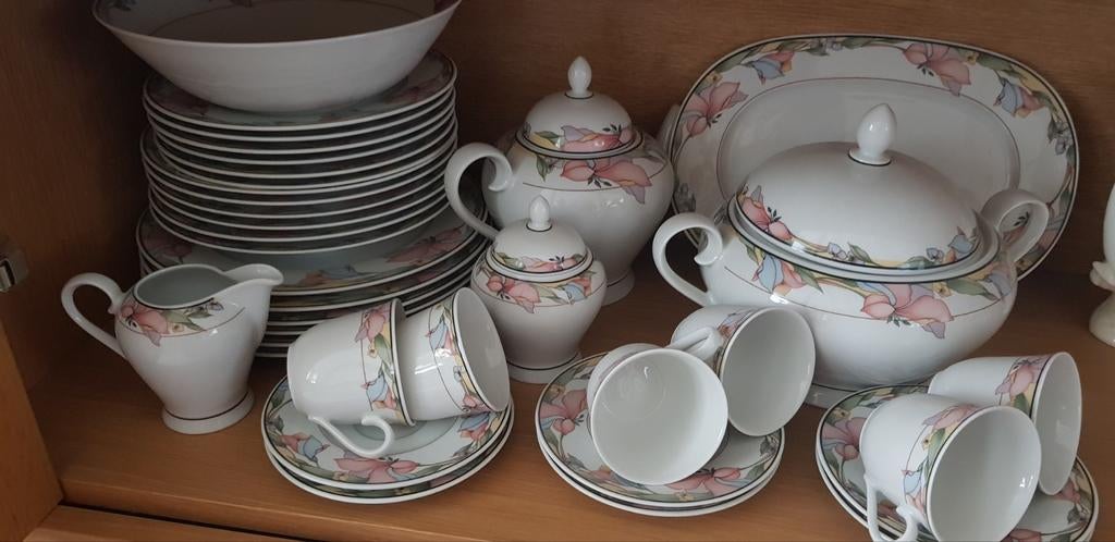 Jugendstil servies set compleet 30 delig Nieuw, Antiek en Kunst, Ophalen of Verzenden