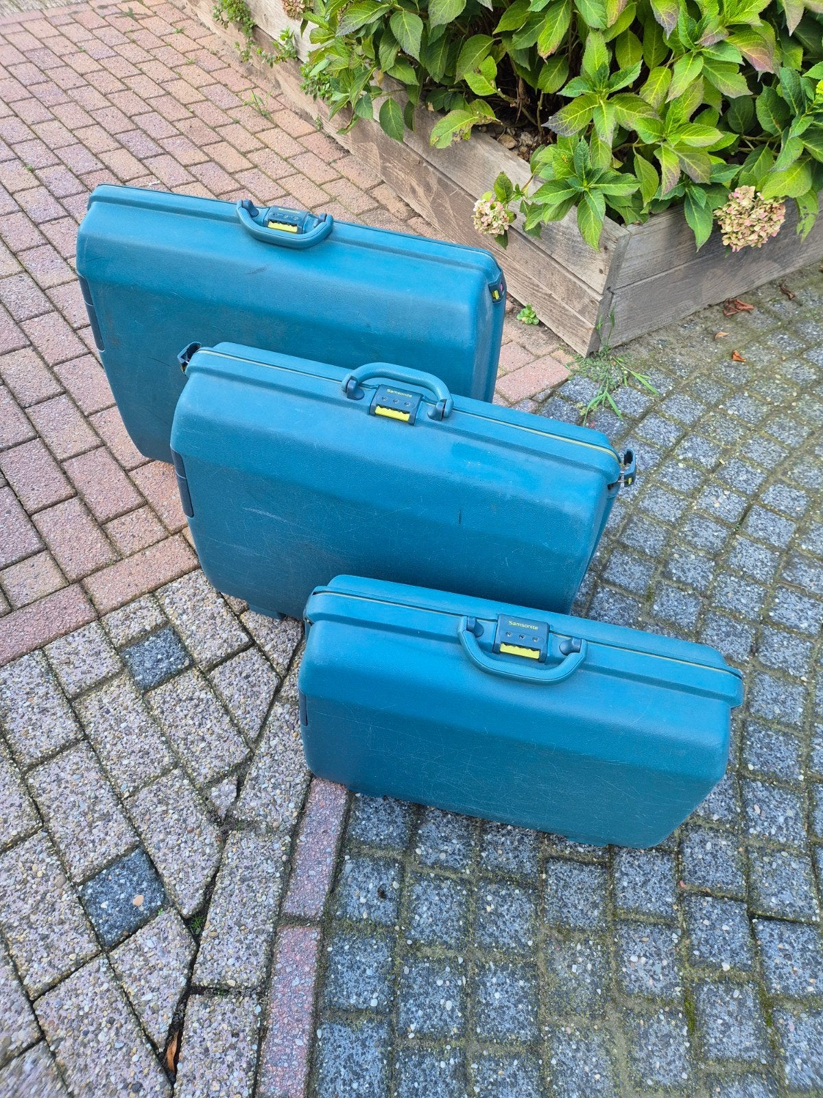 Samsonite kofferset, Ophalen, Gebruikt, Hard kunststof, Slot