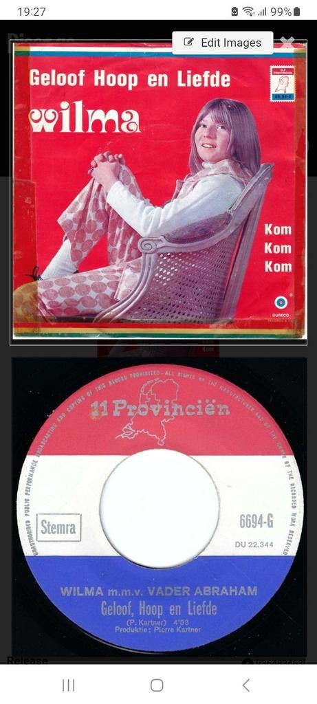 GEZOCHT:GEZOCHT::::Wilma - Geloof Hoop en Liefde single, Cd's en Dvd's, Vinyl Singles, Ophalen of Verzenden, Gebruikt, Nederlandstalig