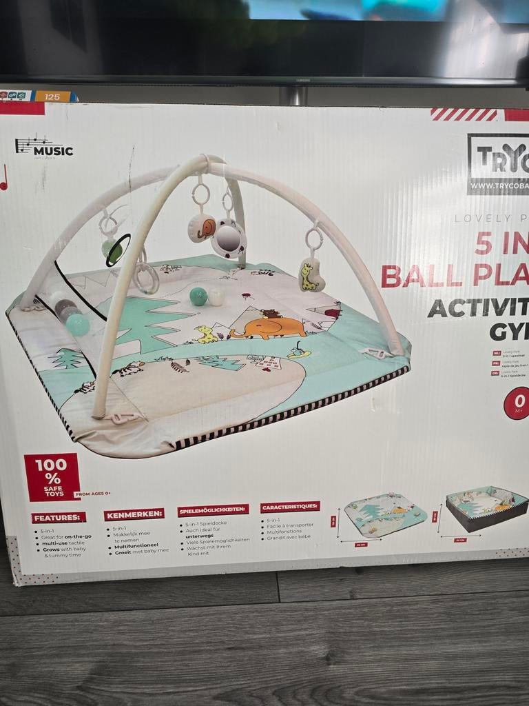 Tryco 5-in-1 Ball Play Activity Gym - Zo goed als nieuw, Kinderen en Baby's, Speelgoed | Babyspeelgoed, Ophalen of Verzenden, Zo goed als nieuw