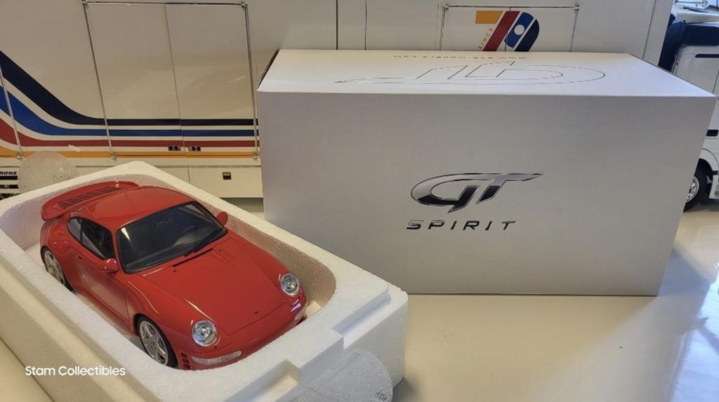 GT Spirit Porsche 911 993 RUF Turbo R Red, Hobby en Vrije tijd, Modelauto's | 1:18, Overige merken, Auto, Ophalen of Verzenden