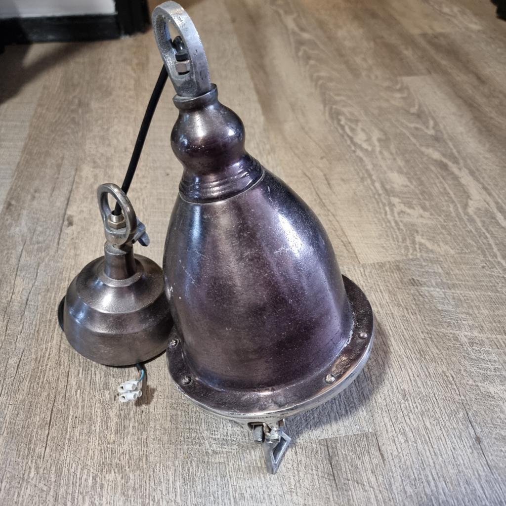 Vintage scheepslamp / industriële lamp, Ophalen of Verzenden