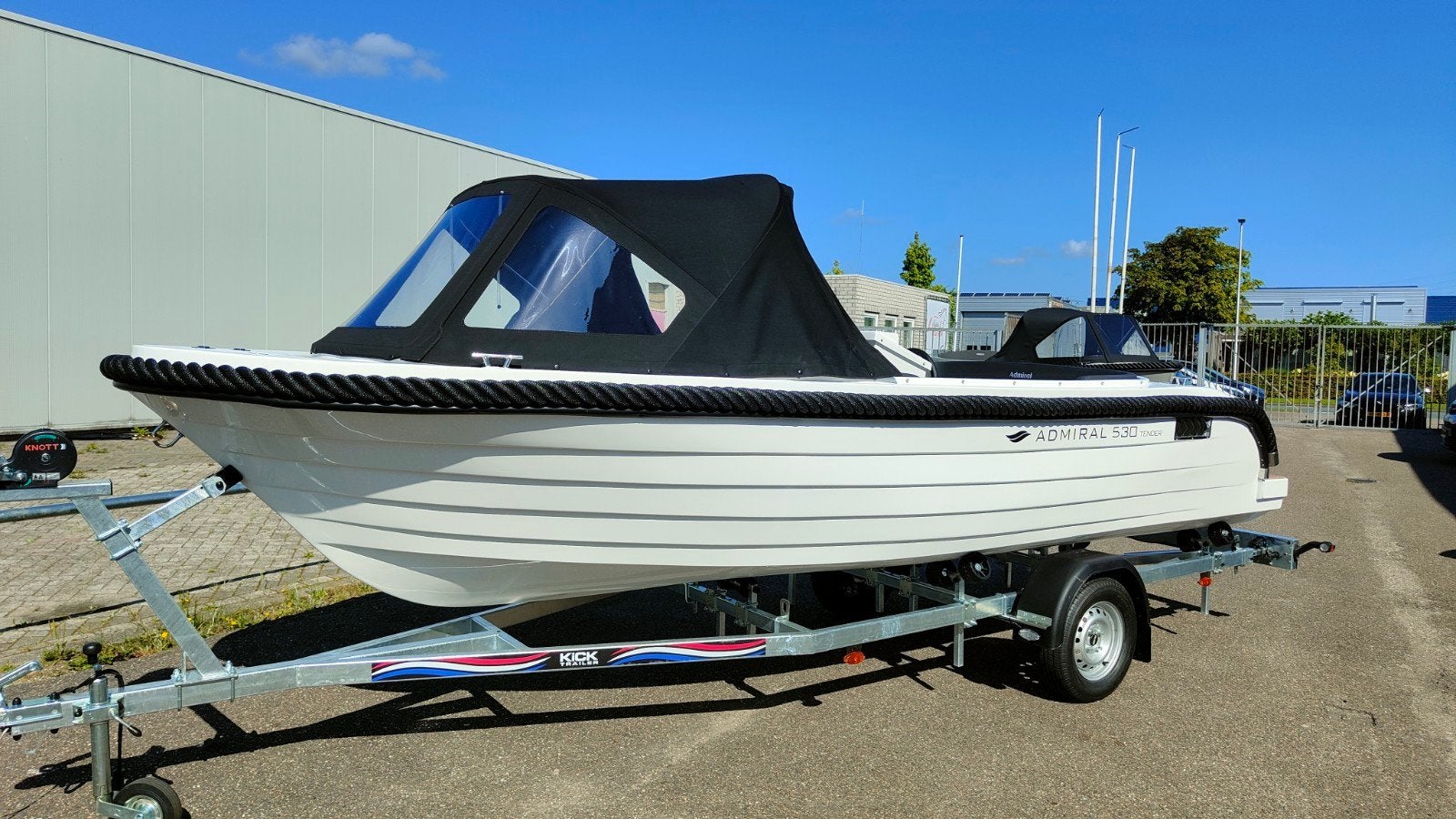 Admiral 530 Tender sloep .complete set inc motor ..NIEUW, Ophalen, 10 pk, Kabelaring, Tender