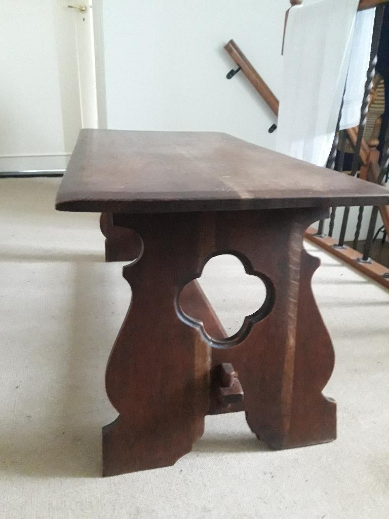 kloostertafel massief eiken antiek, Huis en Inrichting, Tafels | Eettafels, Ophalen, Gebruikt, 50 tot 100 cm, Klassiek
