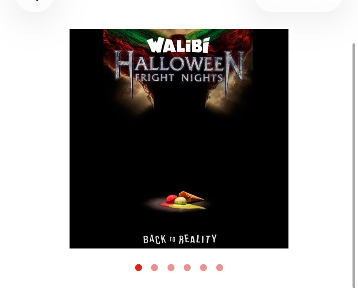 walibi halloween kaartkes 3X
