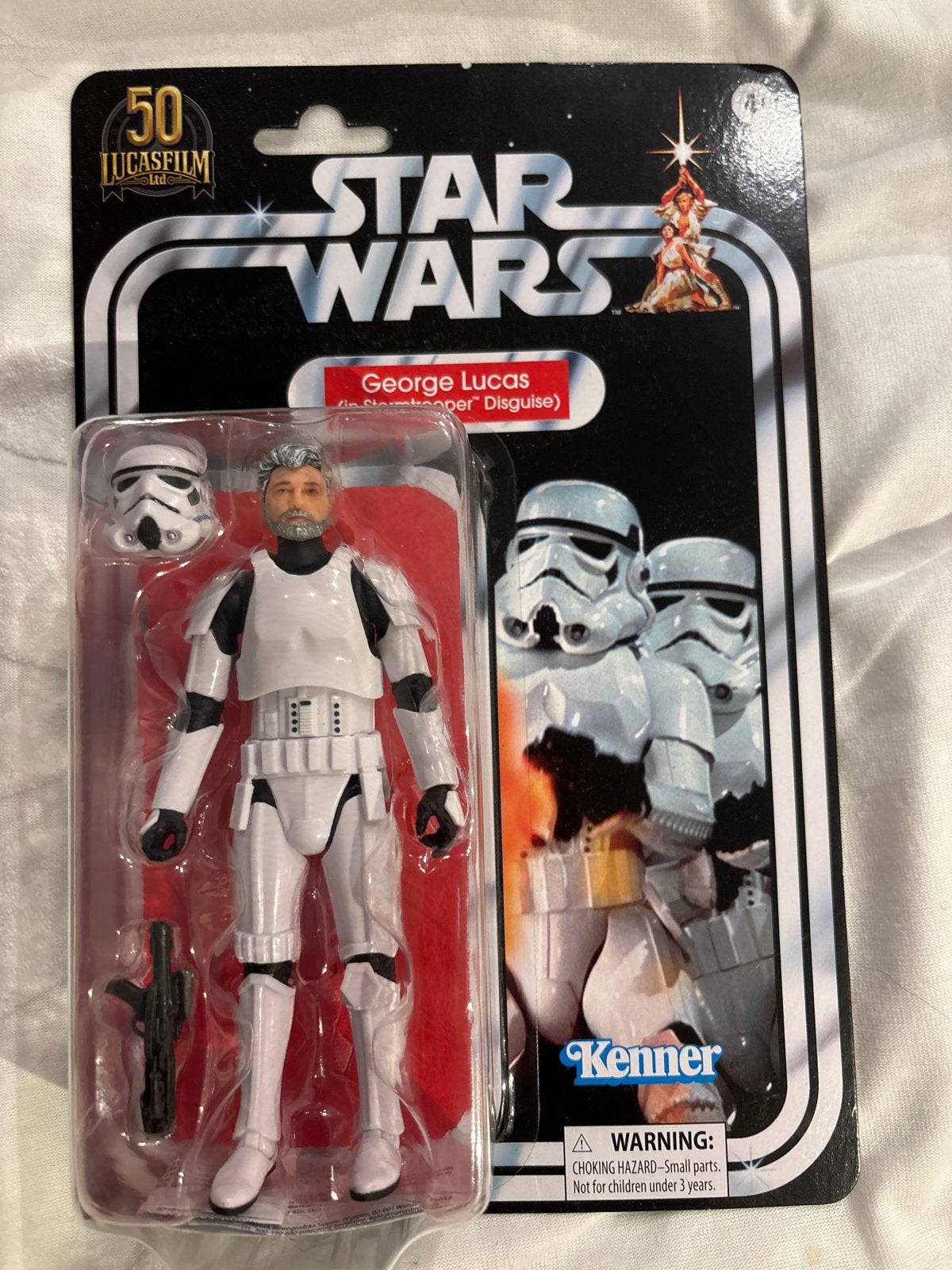 Star Wars George Lucas (in Stormtrooper Disguise) actiefiguu, Ophalen of Verzenden, Nieuw