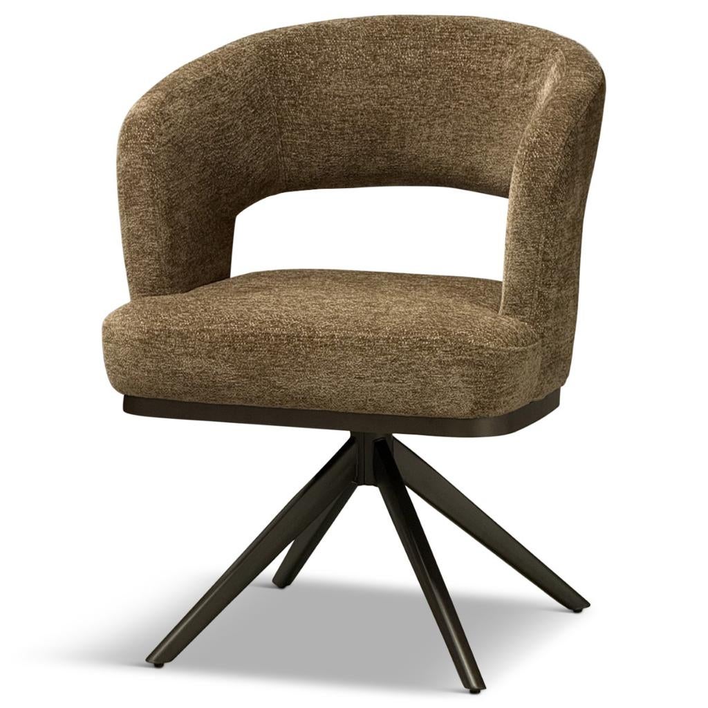 Japandi draai stoel bruin **direct leverbaar** beige, Huis en Inrichting, Stoelen, Japandi, Bruin, Nieuw, Ophalen of Verzenden