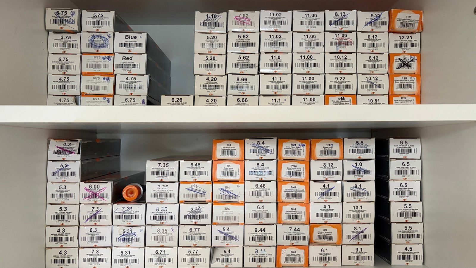 44 nieuwe verpakkingen haarverf van XP100, Ophalen of Verzenden, Nieuw, Overige typen