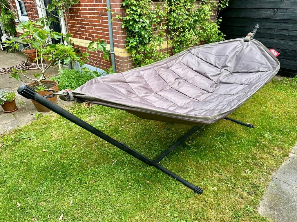 Fatboy Haeddemock hangmat taupe, Ophalen, Opvouwbaar, Zo goed als nieuw, Eenpersoons