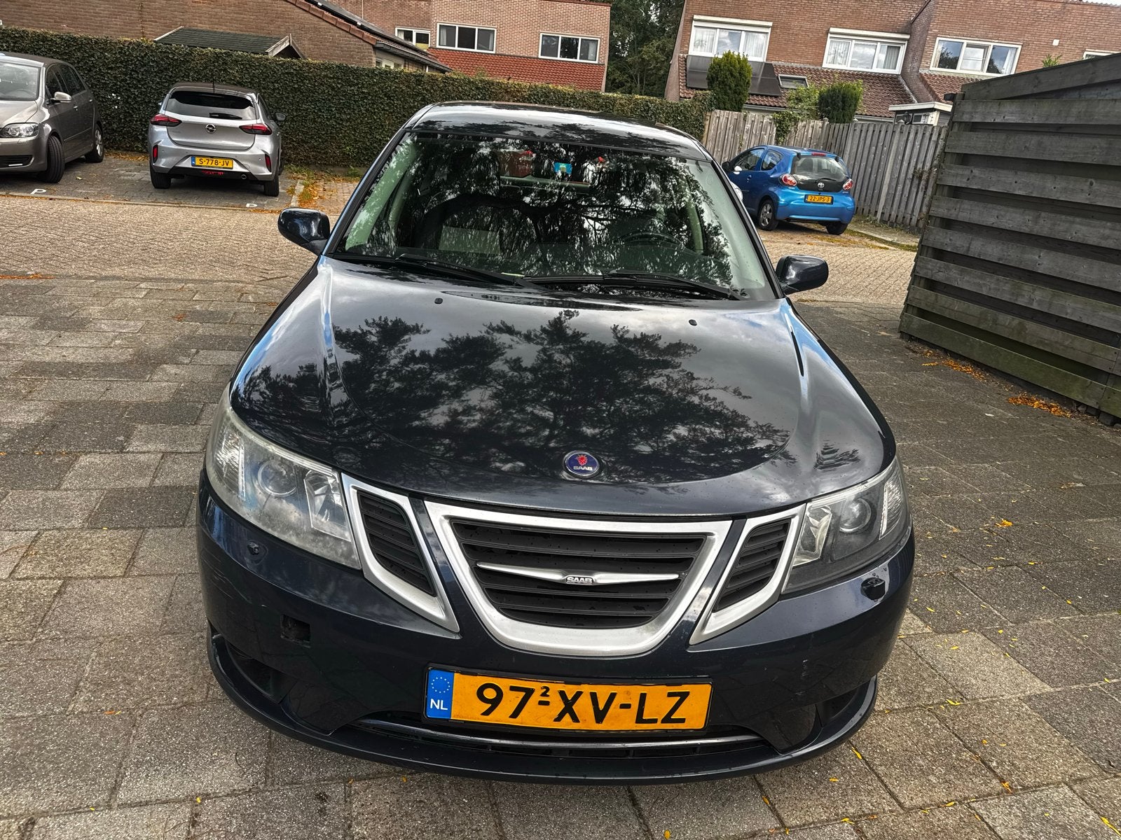 Saab 9-3 2.0 T Estate AUT 2007 Blauw, Auto's, 1998 cc, 4 cilinders, Blauw, Stationwagon