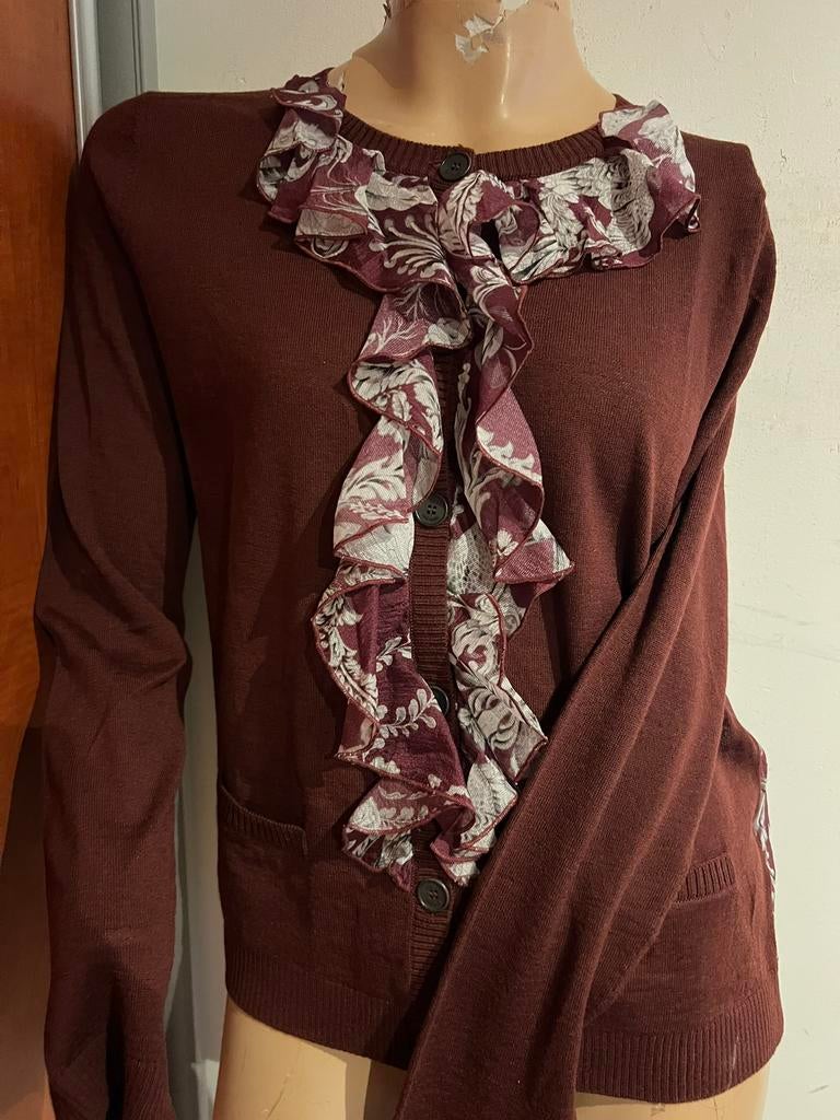 JUST CAVALLI trui/vest maat M origineel NIEUW, Maat 38/40 (M), Bruin, G, Ophalen of Verzenden