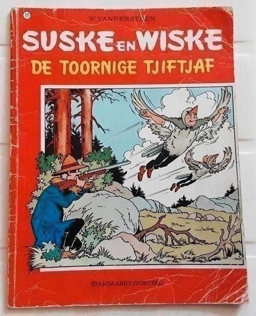 Suske en Wiske 117 De toornige tjiftjaf - Vandersteen 1977, Eén stripboek, Ophalen of Verzenden, Gelezen