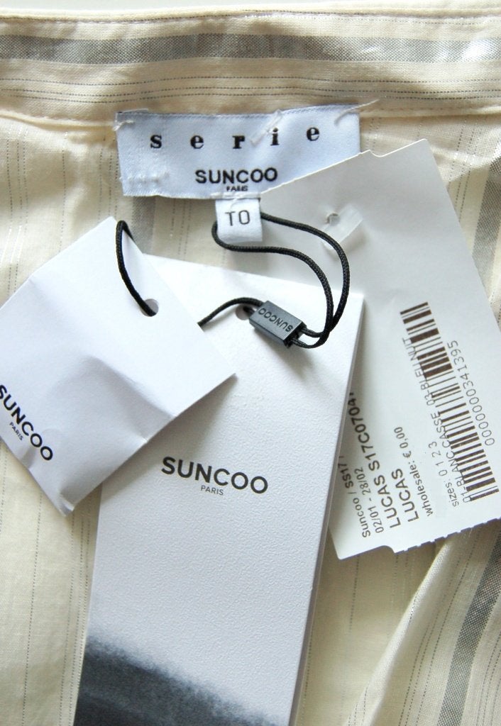 Nieuwe Suncoo Paris blouse, Luca, wit, Mt. S, Maat 38/40 (M), Verzenden, Wit, Nieuw