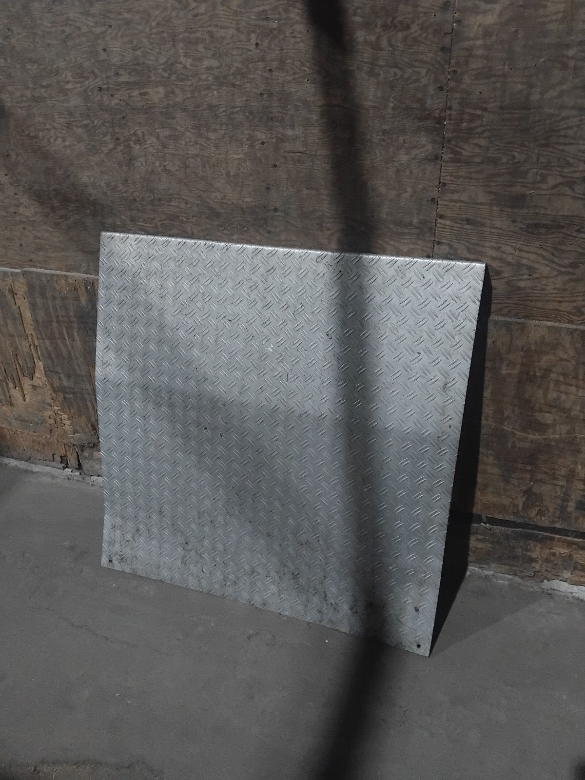 Aluminium traanplaat  drempelhulp(100 x 100 x 7 cm), Ophalen, Gebruikt, Aluminium