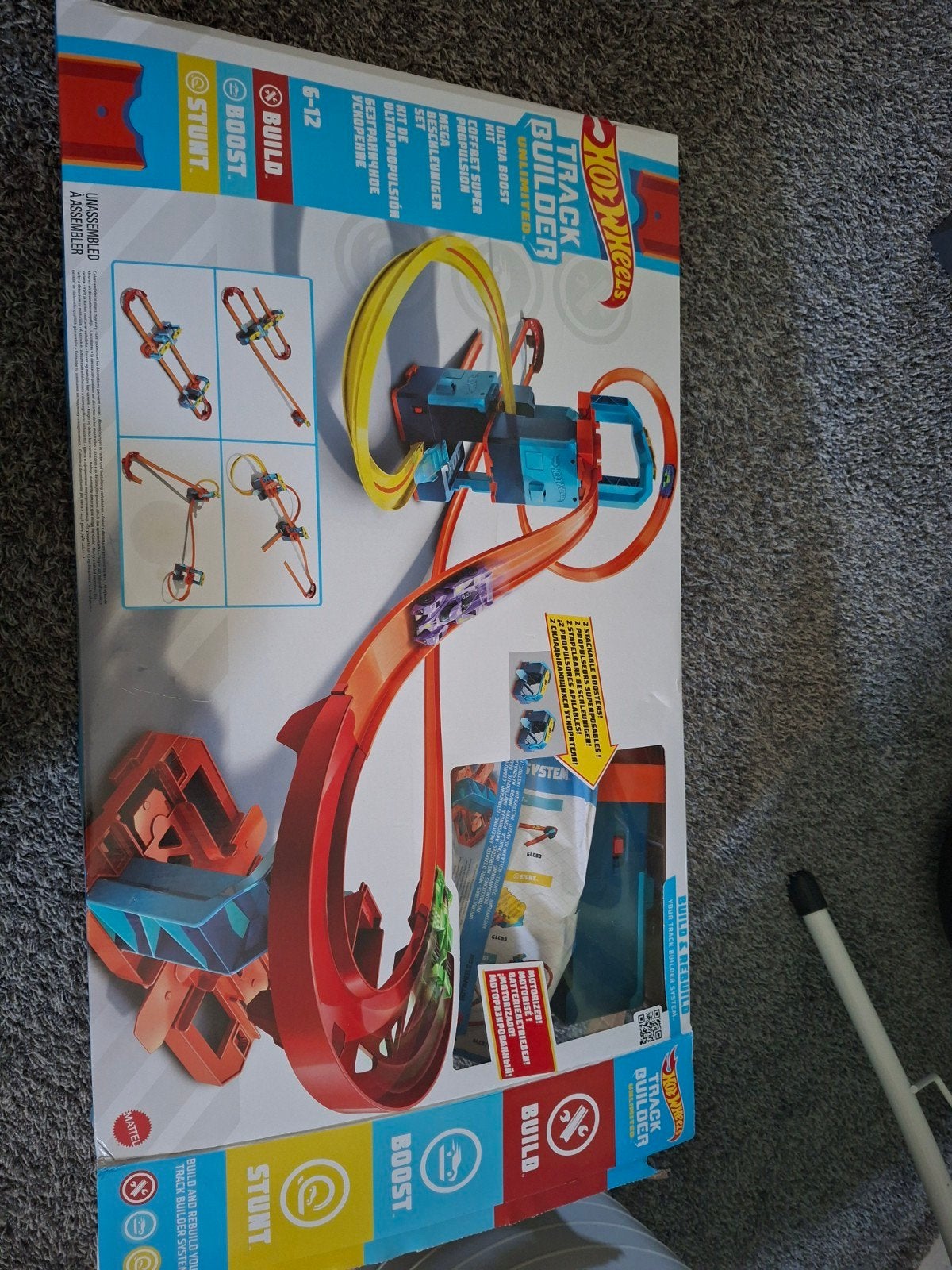 Hotwheels baan, Ophalen, Zo goed als nieuw, Handmatig, Hot Wheels