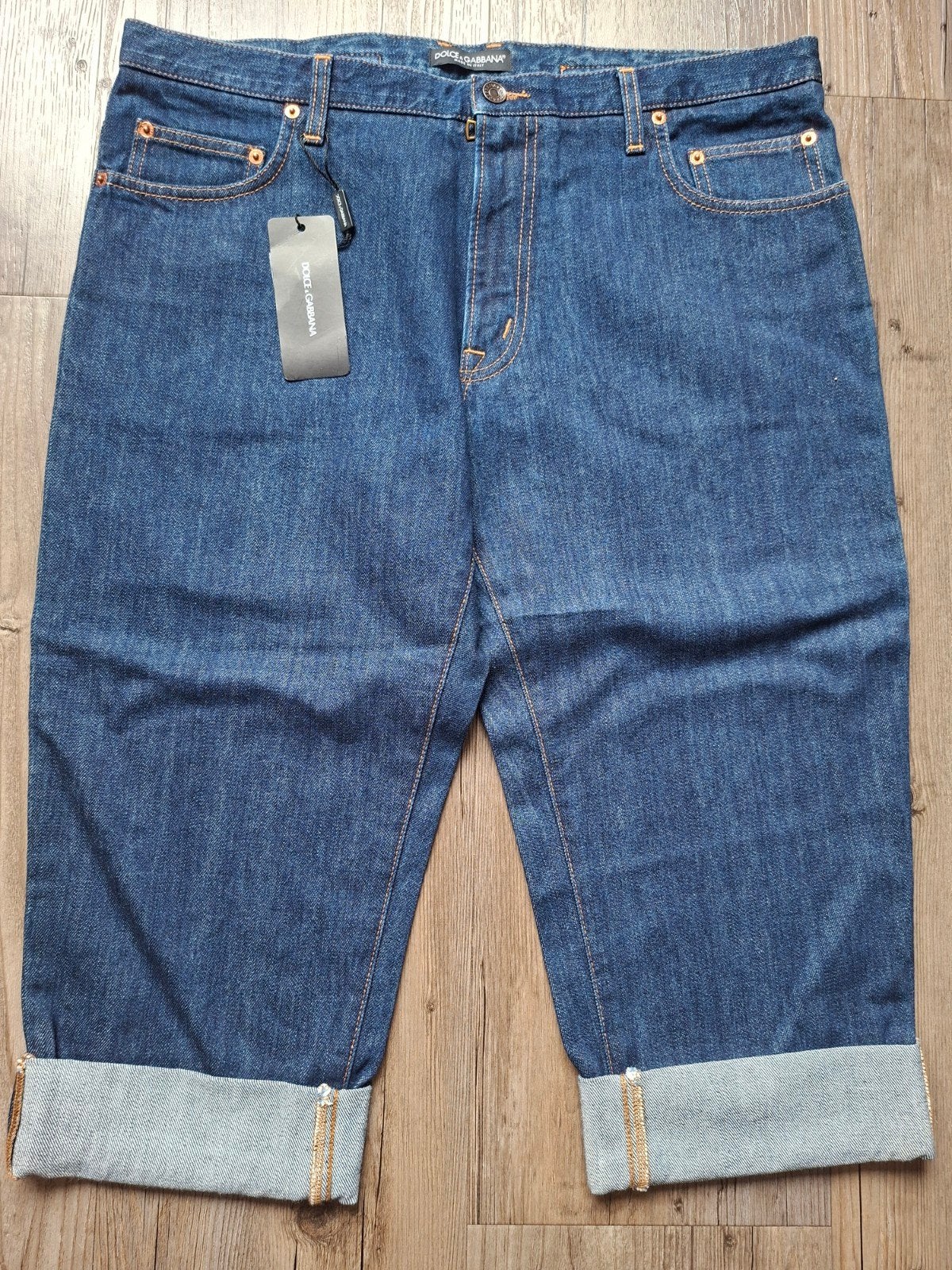 DOLCE & GABANNA cropped jeans maat 50 (W34), Dolce & Gabbana, Blauw, Nieuw, Ophalen of Verzenden
