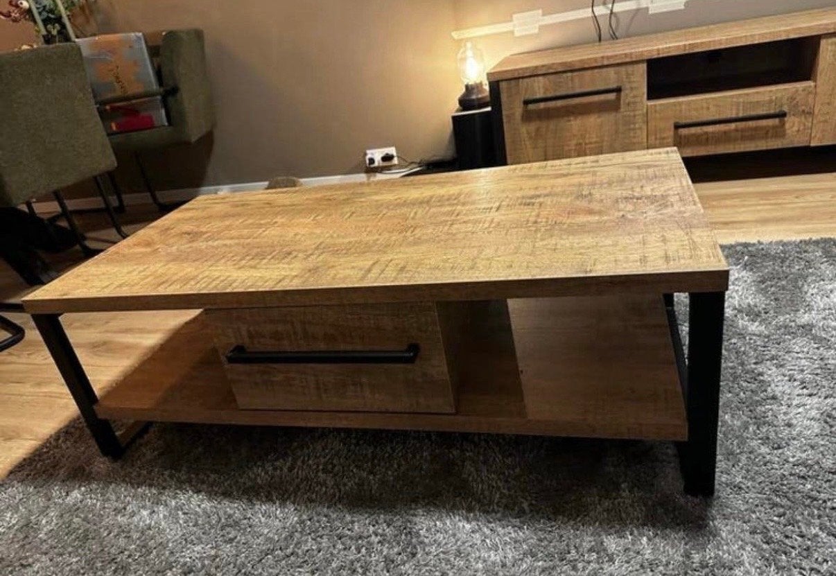 Salontafel Casita met lade en opbergruimte 120 x 60 x 40, Ophalen, 50 tot 100 cm, 100 tot 150 cm, Nieuw