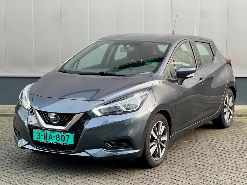 Nissan Micra 1.0L Visia+ Sport Airco - apple - cruise, Auto's, Elektrische ramen, Gebruikt, Euro 6, Handgeschakeld