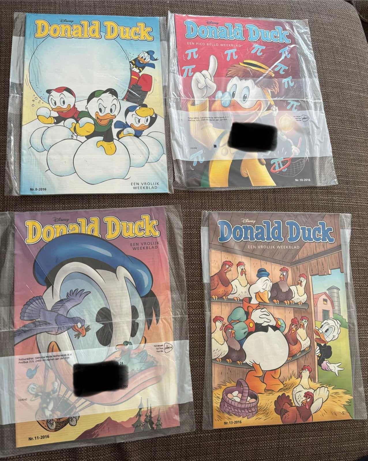 9 Donald Ducks uit 2016 in originele plastic, Boeken, Europa, Nieuw, Ophalen of Verzenden, Meerdere comics