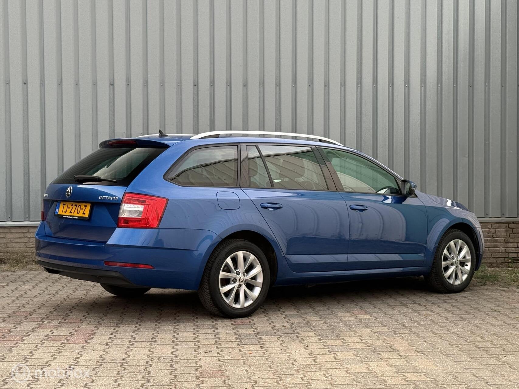 Skoda Octavia Combi 1.0TSI | Carplay | PDC | ECC | Station, Stof, Blauw, Origineel Nederlands, Handgeschakeld