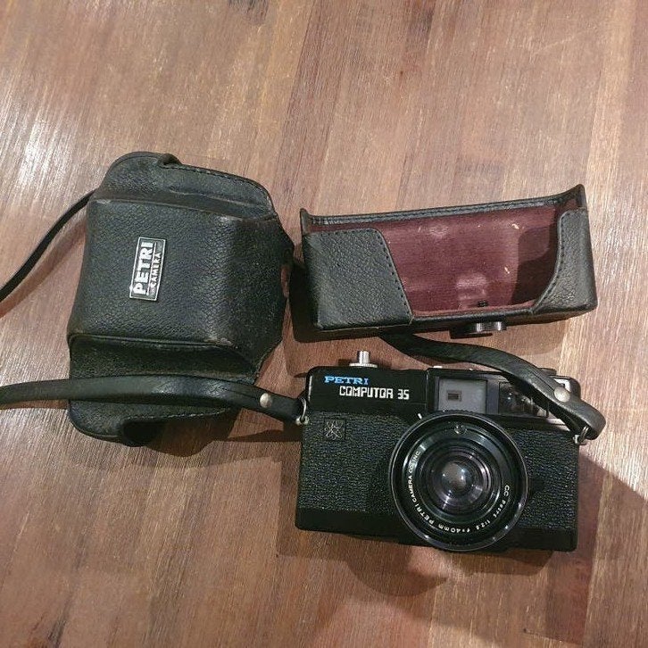 Petri Computor 35 compact camera met originele tas, Ophalen of Verzenden, Gebruikt, Compact, Overige Merken