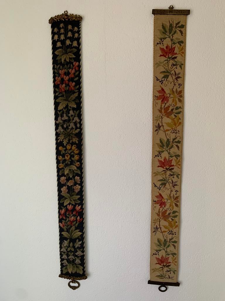 2 antieke tapisserie schellekoorden, Ophalen of Verzenden