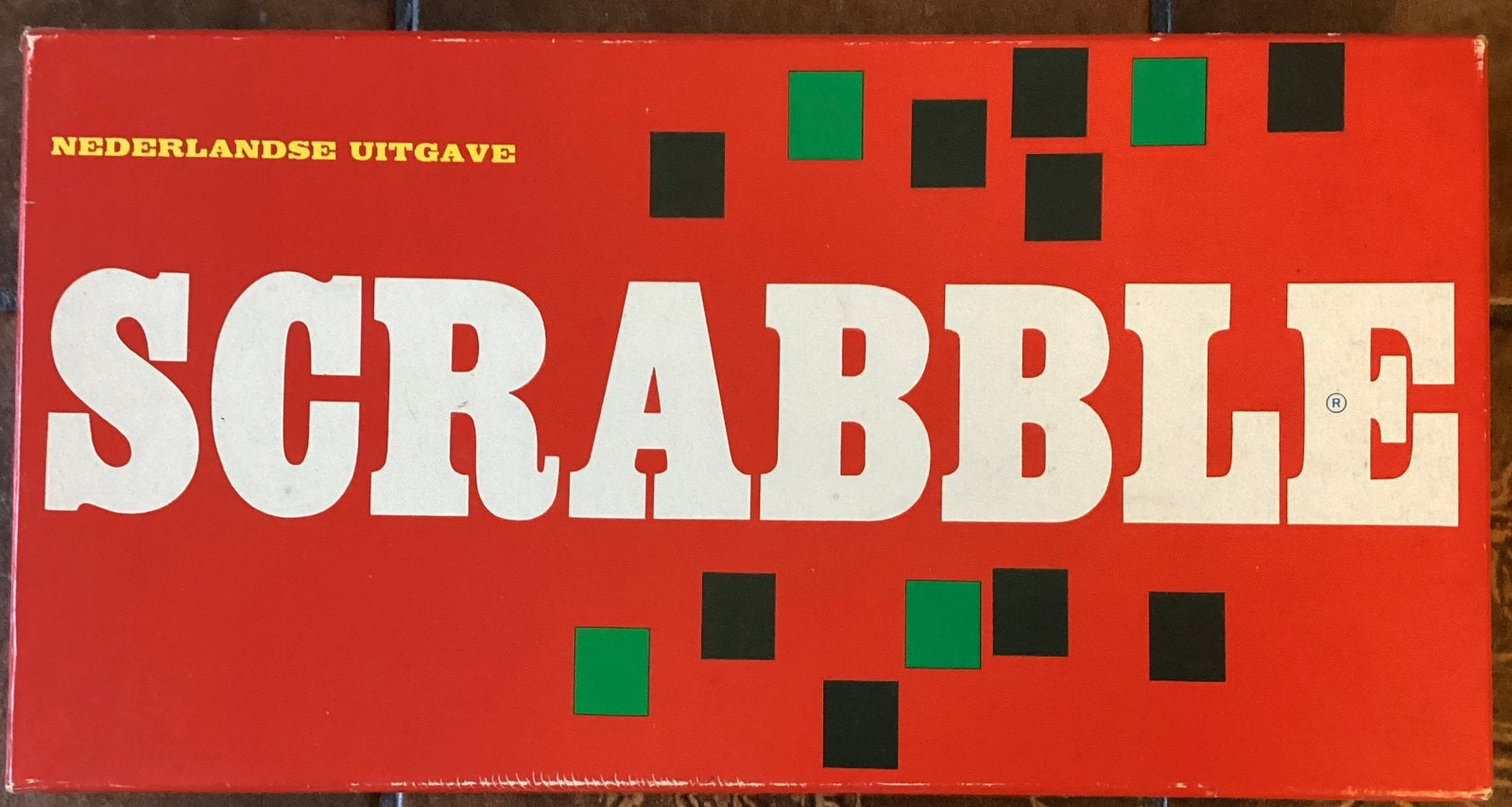 Compleet vintage Scrabble spel – houten letters en plankjes, Ophalen of Verzenden, Zo goed als nieuw