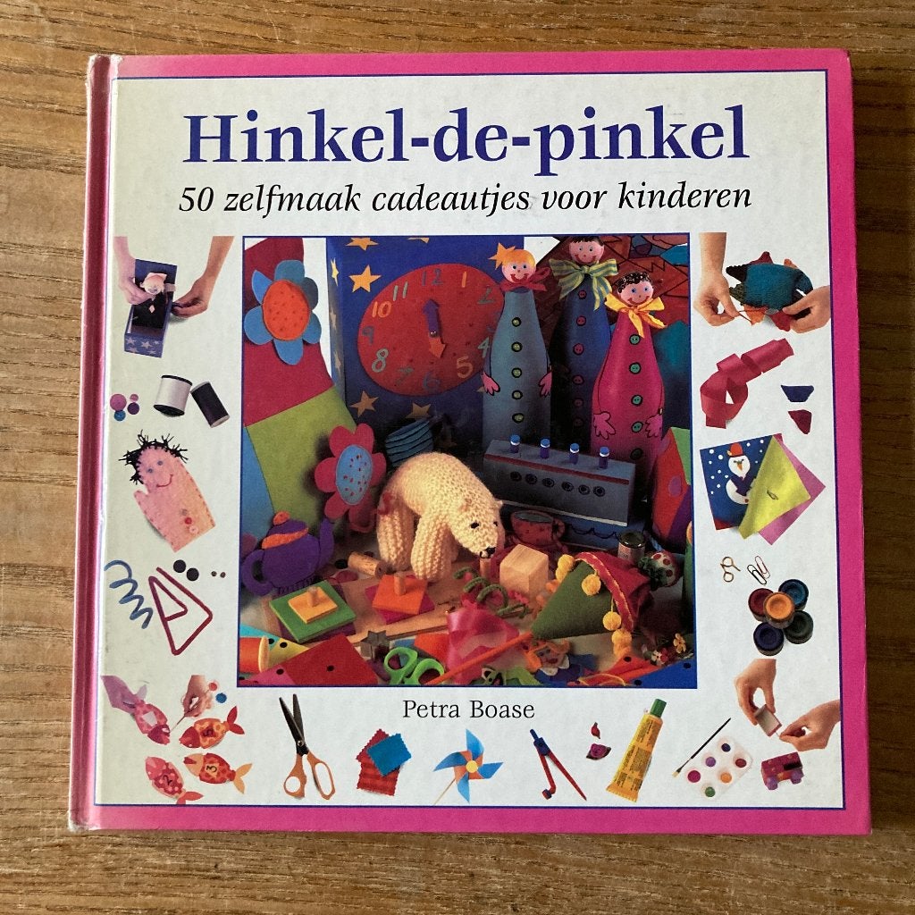 Hinkel-de-pinkel - 50 zelfmaak cadeautjes voor kinderen, Ophalen of Verzenden, Gelezen, Borduren en Naaien, Geschikt voor kinderen