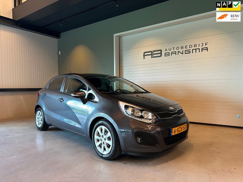 Kia Rio 1.2 CVVT 5-DRS PLUS PACK|CLIMA AIRCO|ISOFIX|AUX+Ipod, 4 cilinders, Met garantie (alle), Origineel Nederlands, Bedrijf