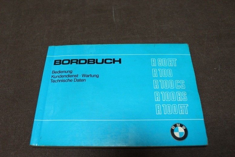 BMW R80RT R100 CS RS RT 1982 motorrad bordbuch R80, Ophalen of Verzenden, BMW