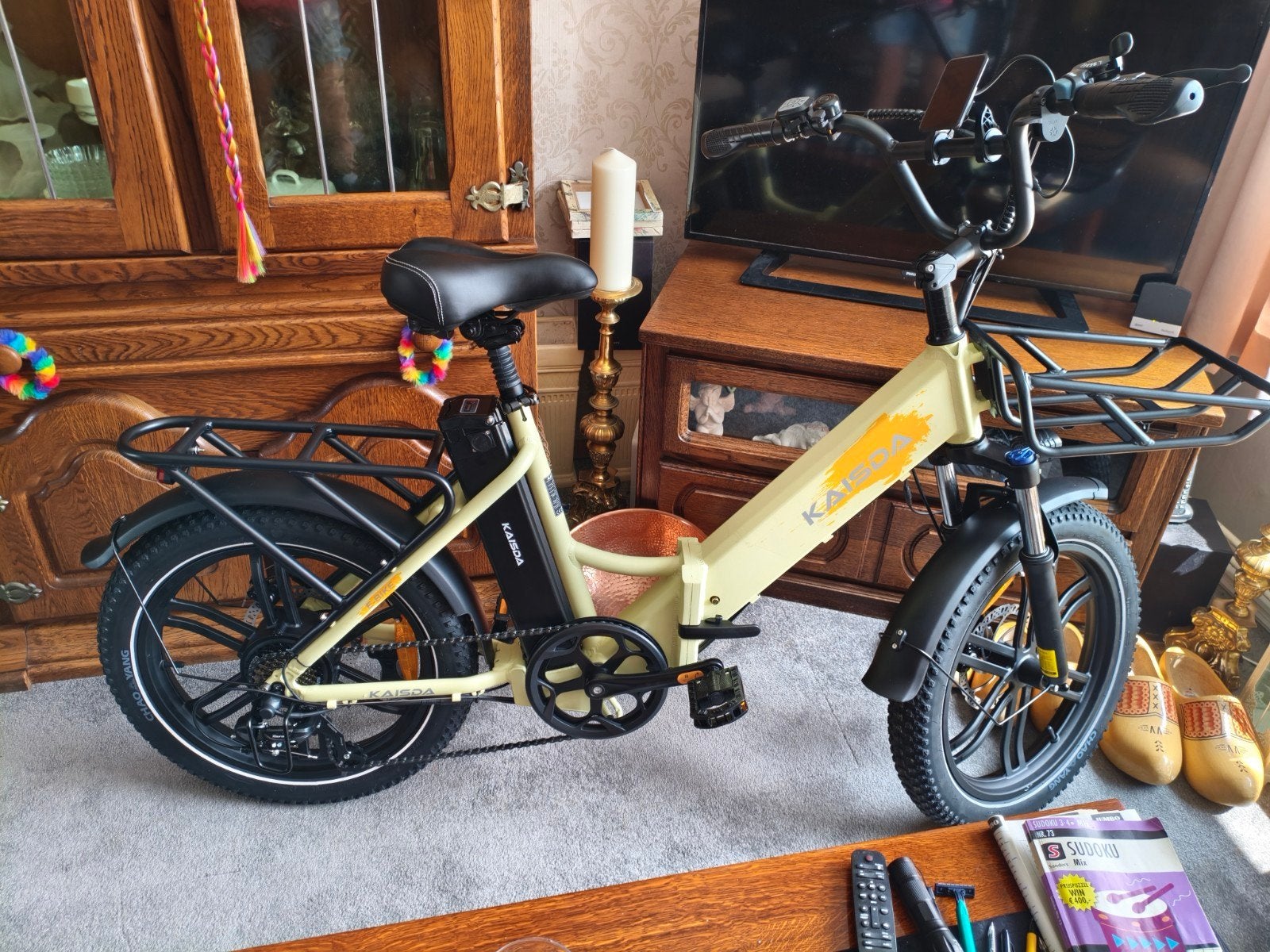 E-bike vouwfiets, type fatbike, Ophalen, Zo goed als nieuw, 50 km per accu of meer, Overige merken
