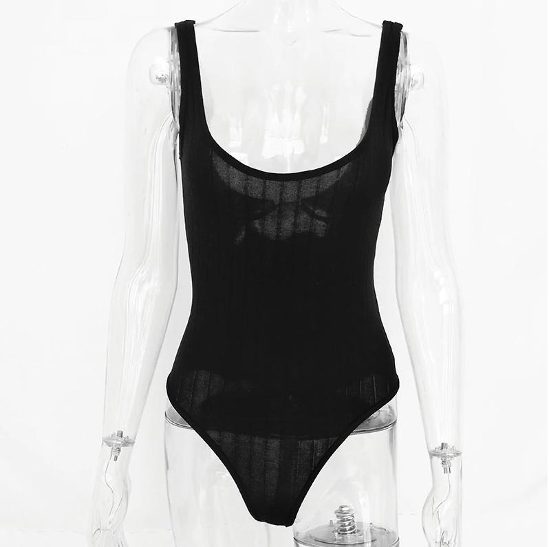 Zwarte gebreide bodysuit jumpsuit romper dames vrouwen body, Verzenden, Zwart, Body of Korset