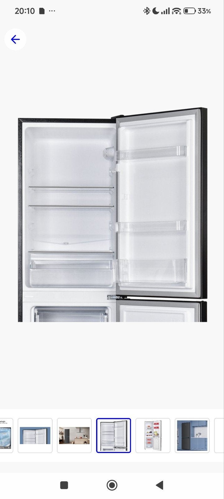 CHiQ Koel-vriescombinatie 157L, Energieklasse E, 1.44m hoog, Ophalen, 150 tot 200 liter, Met aparte vriezer, Nieuw