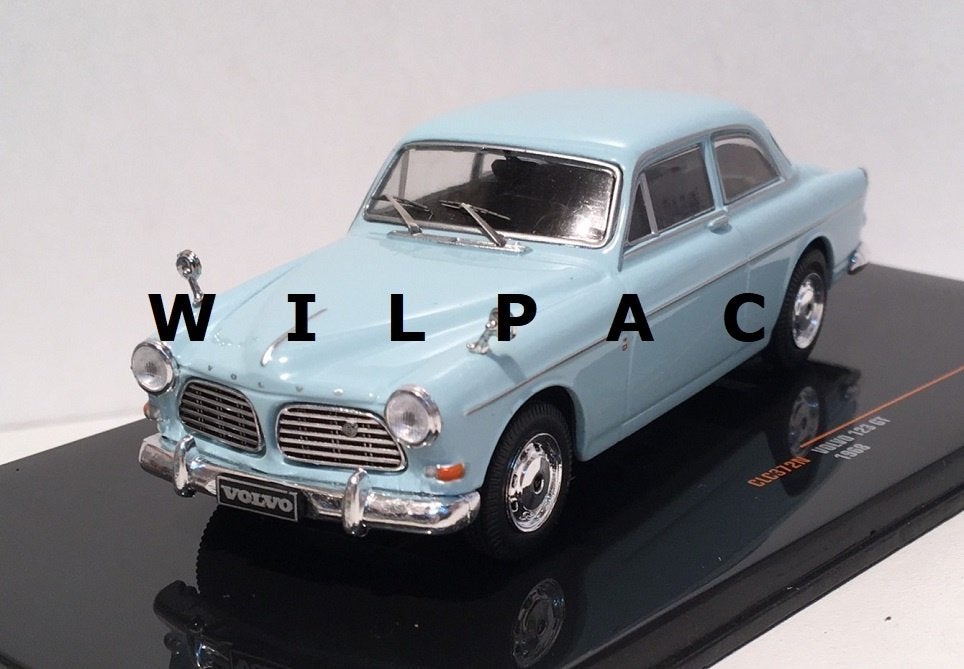 Volvo 123 GT. Amazon lichtblauw 123GT 1968 1:43 van. Ixo, Ophalen of Verzenden, Nieuw, Auto, Overige merken