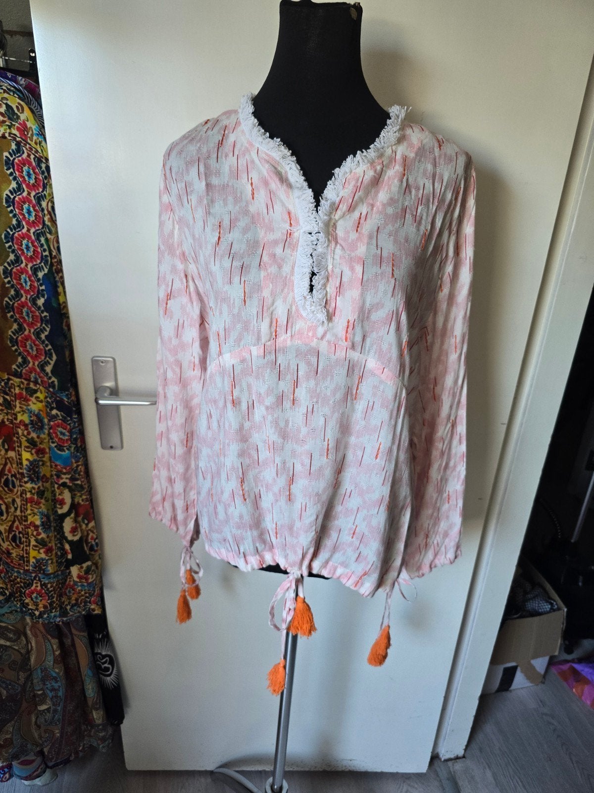 dames blouse nieuw van place du soleil, Blauw, Maat 42/44 (L), Nieuw, Ophalen of Verzenden