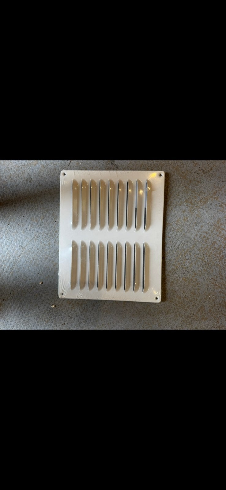 Wit ventilatierooster 20  20 cm – metaal, Ophalen, Zo goed als nieuw, Ventilator
