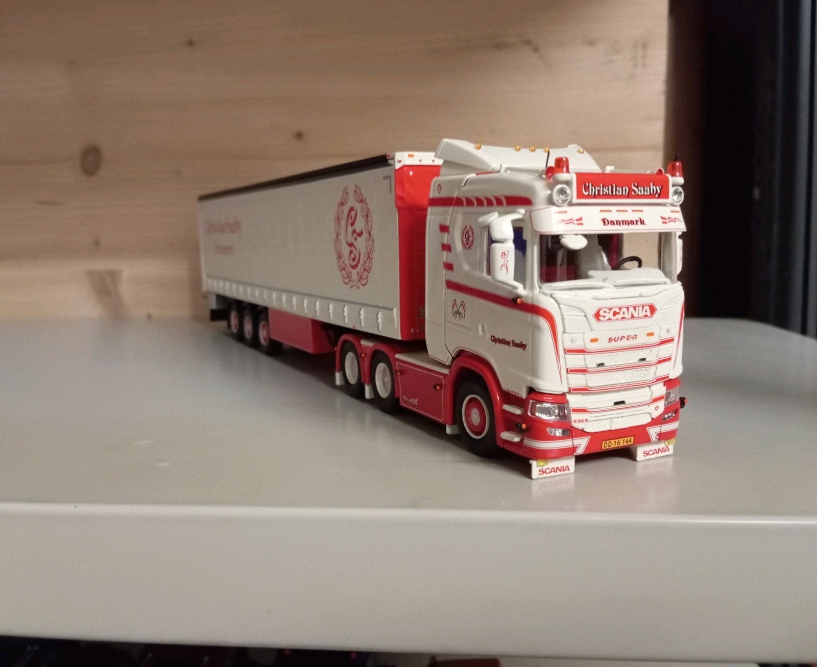 Scania NGS Christian Saaby Tekno, Hobby en Vrije tijd, Ophalen of Verzenden, Nieuw, Bus of Vrachtwagen, Tekno