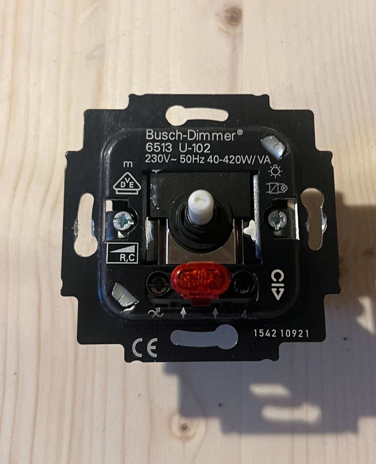 Busch-Dimmer, Ophalen, Zo goed als nieuw, Schakelaar