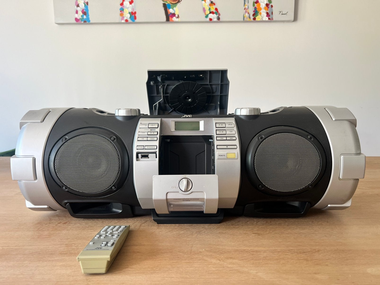 JVC RV NB 50 Boombox incl bluetooth module!, Ophalen, Zo goed als nieuw