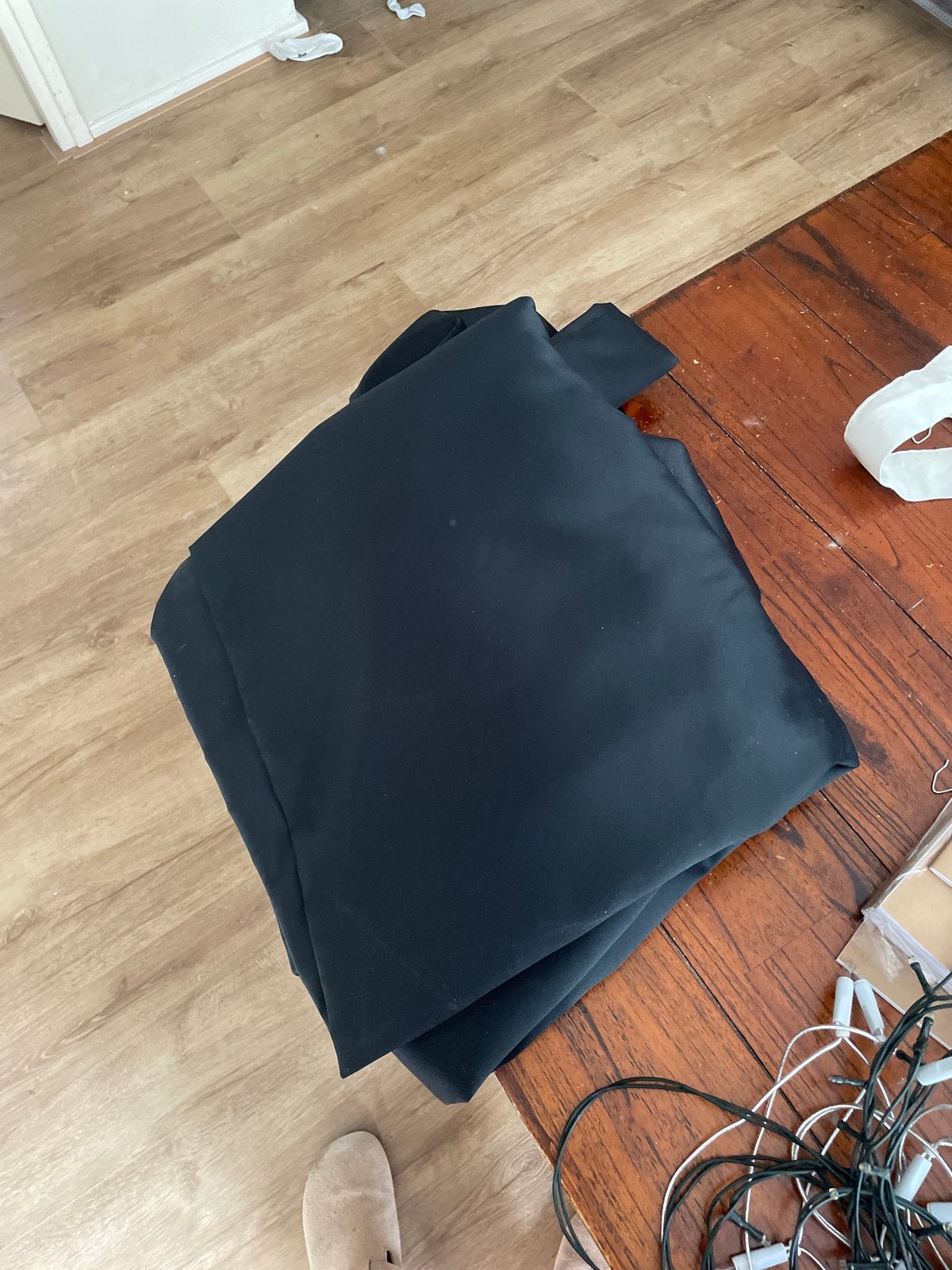 2x IKEA Majgull verduisterende gordijnen, zwart, 260cm, Ophalen, Gebruikt, Verduisterend, Zwart