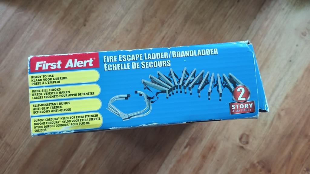 Brandladder / Vlucht-ladder 2 verd., Ophalen, Nieuw